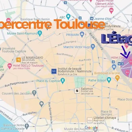 Apartment L'etage, Hypercentre Toulousain, Climatise *